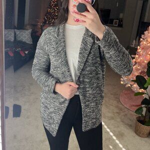 Grey Speckled Casual Blazer